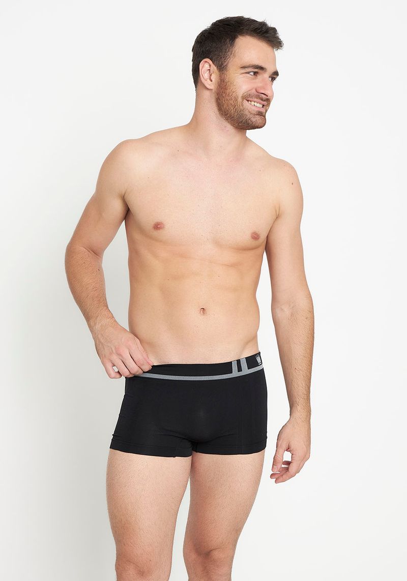 Boxer Sin Costura Para Hombre En Color Negro Kayser