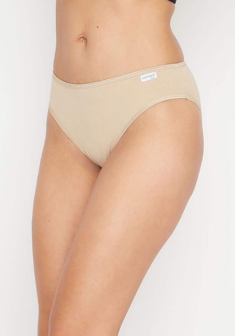Calzón Tiro Medio Algodón Beige Kayser