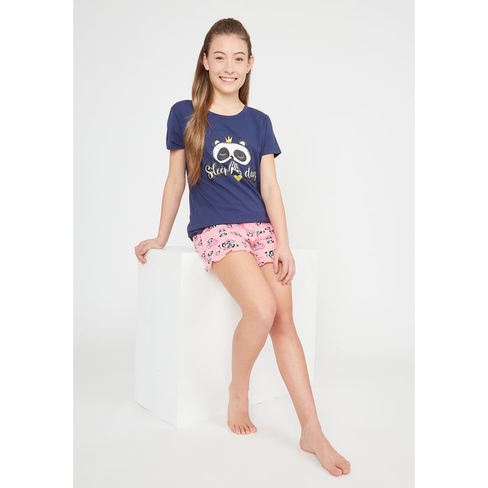 PIJAMA TEENS MUJER ALGODON