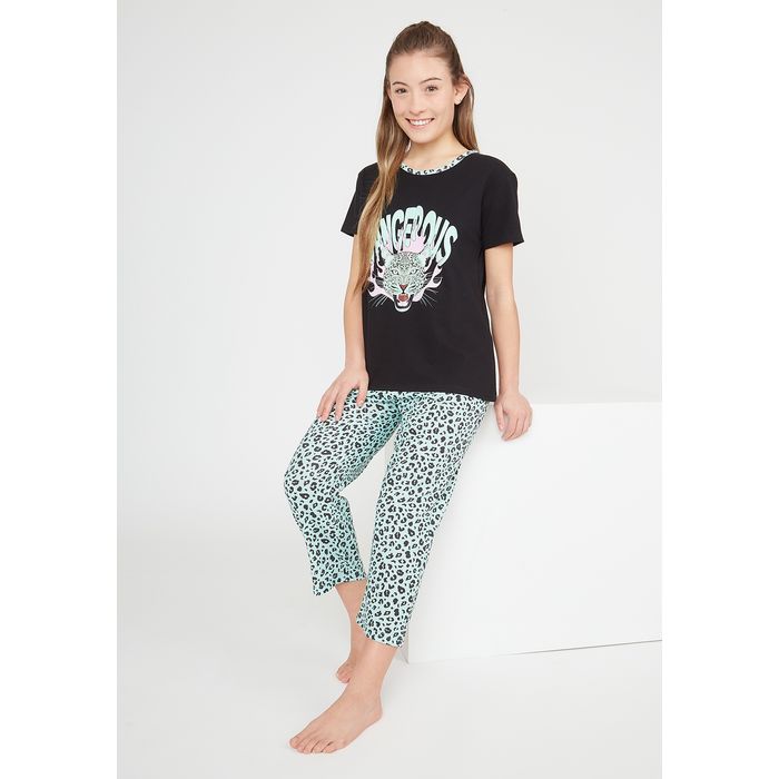 PIJAMA TEENS MUJER ALGODON