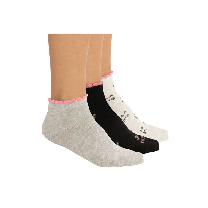 TRIPACK CALCETIN TOBILLEROS ALGODON