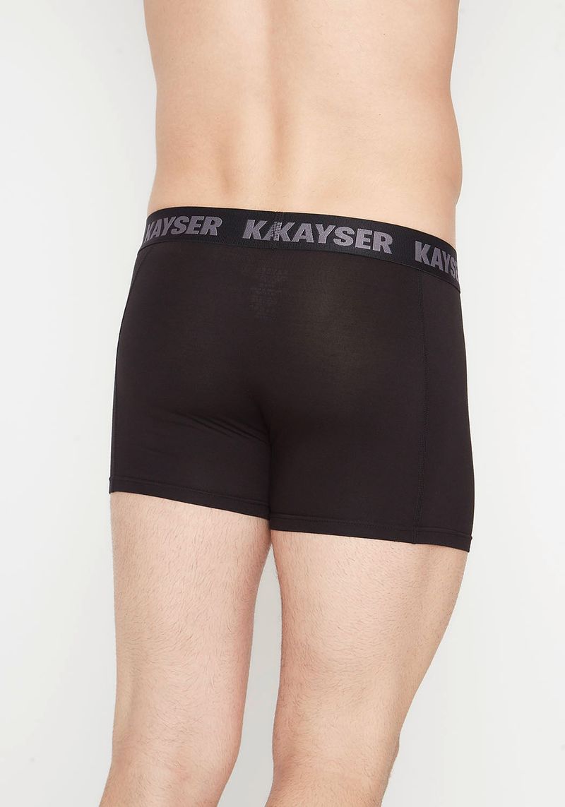 Boxer Corto De Bamboo Para Hombre En Color Negro Kayser
